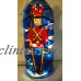 Nutcracker Bottle Lamp Hand Painted Lighted Stained Glass look   322419374157